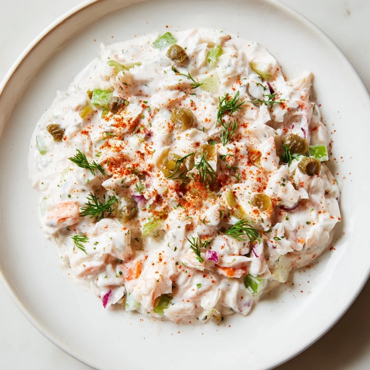 Homemade remoulade sauce with crab meat and herbs spread on a toasted po boy sandwich with crispy fried shrimp.