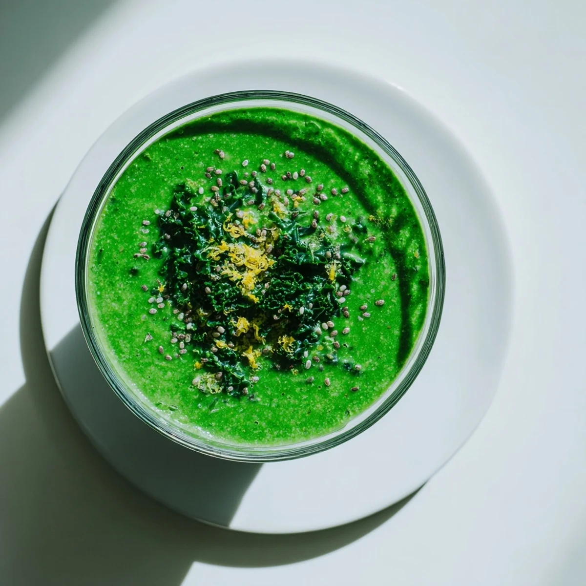 This creamy Green Smoothie with Kale and Pineapple blends kale, pineapple, and banana for a refreshing, nutrient-packed drink.