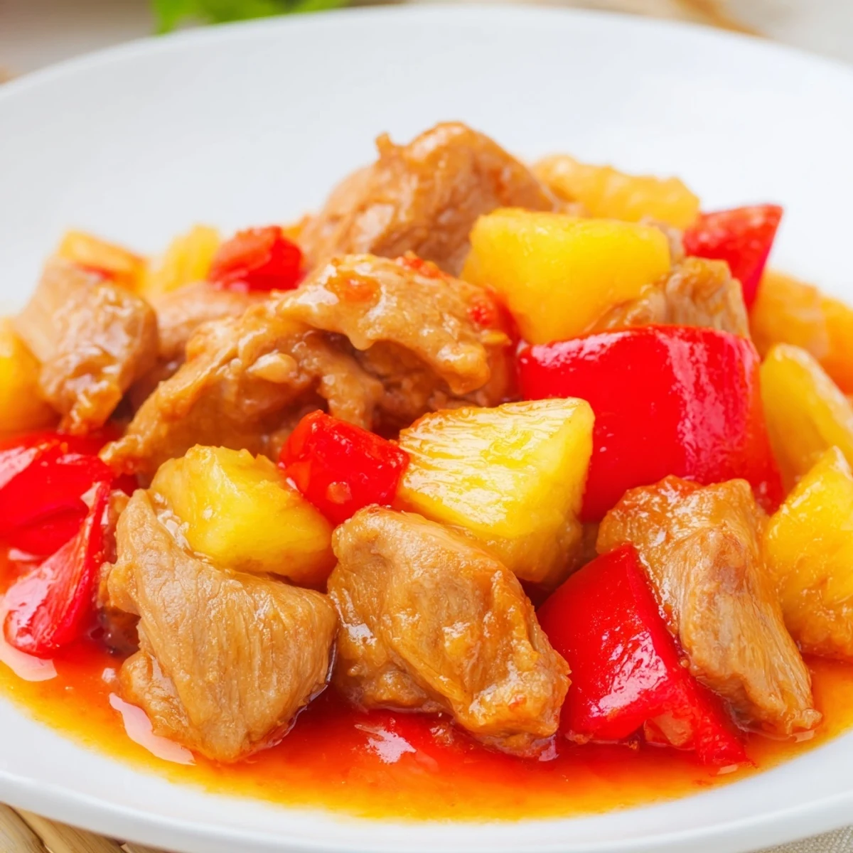 Bright pineapple and bell peppers simmer in the slow cooker for this Sweet Hawaiian Crockpot Chicken, creating a glossy, tangy-sweet sauce perfect for a family dinner.