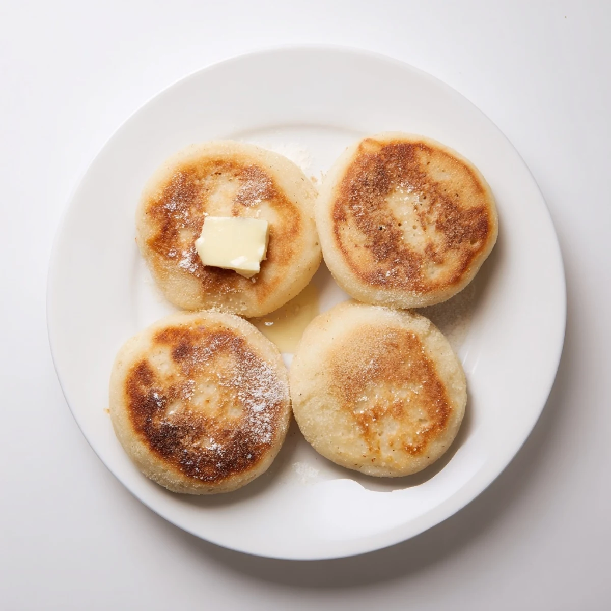 Traditional Irish potato cakes frying in a cast iron skillet with crisp edges forming