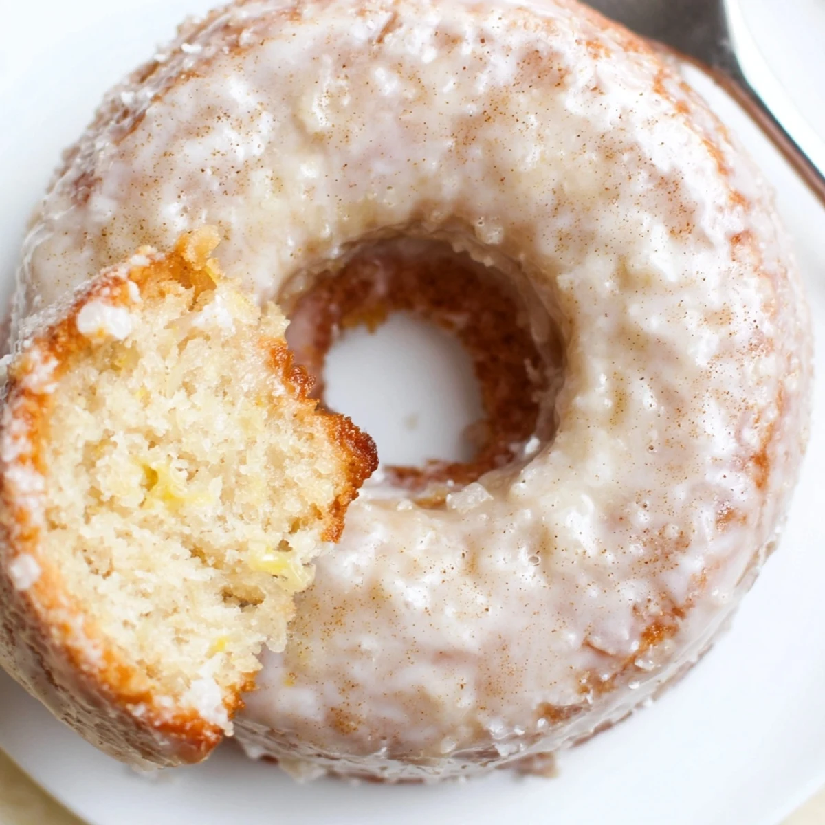 Fresh baked Banana Donuts dotted with mini chocolate chips, ideal for breakfast