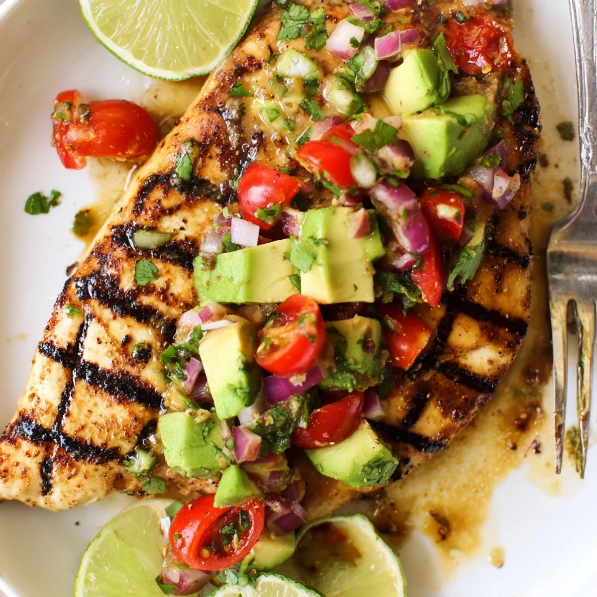 Fiesta Lime Chicken With Avocado