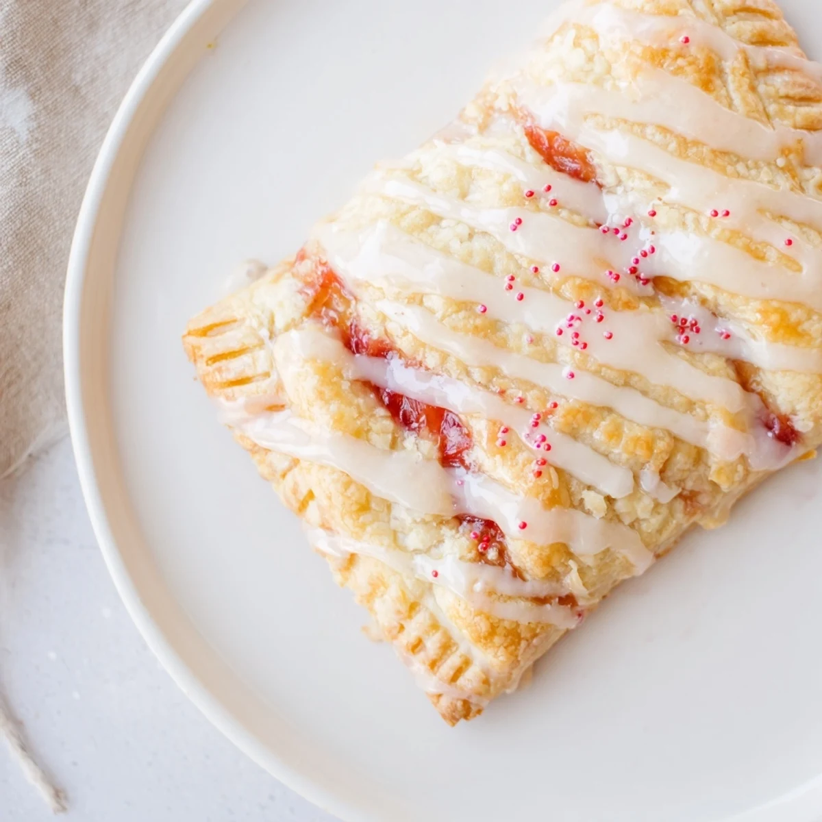 Peach Pop Tarts Classic golden, flaky pastries filled with warm peach filling
