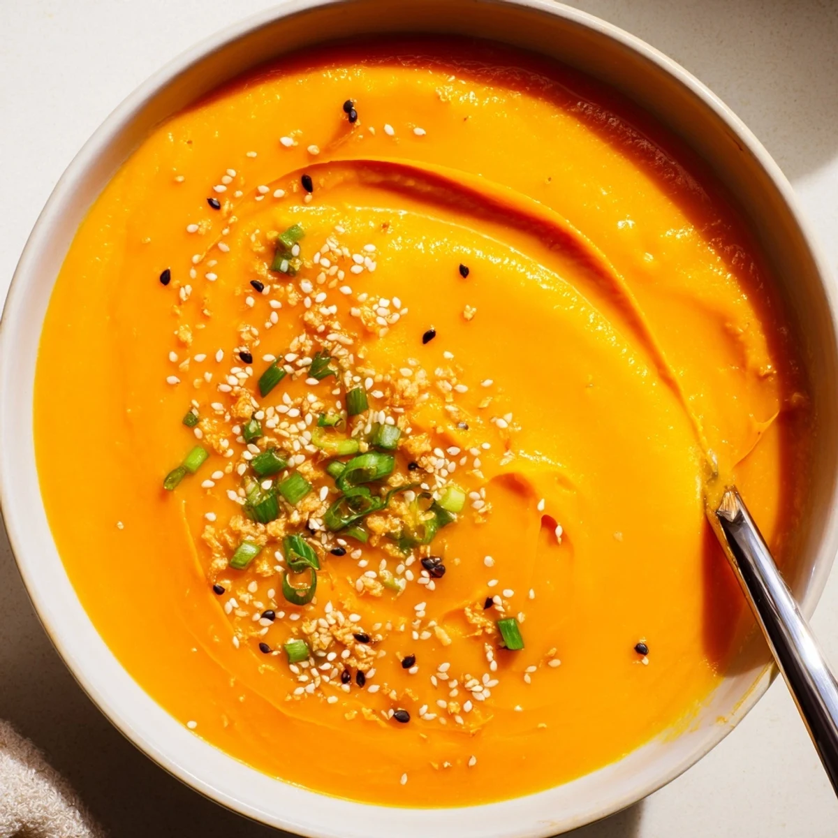 Hearty Carrot Ginger Miso Soup Recipe smooth, ginger-kissed, served with crusty bread