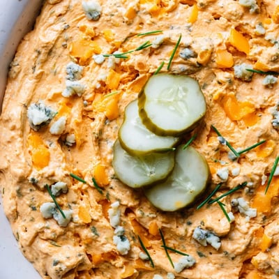 Buffalo Pickle Dip For Game Day