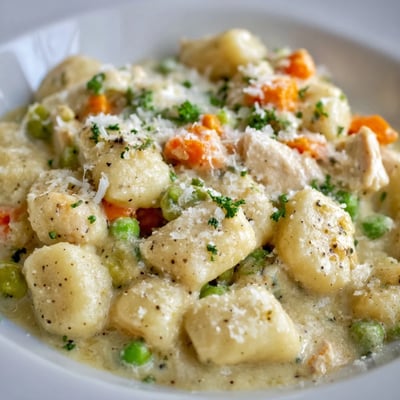 One Pot Gnocchi Chicken Pot Pie